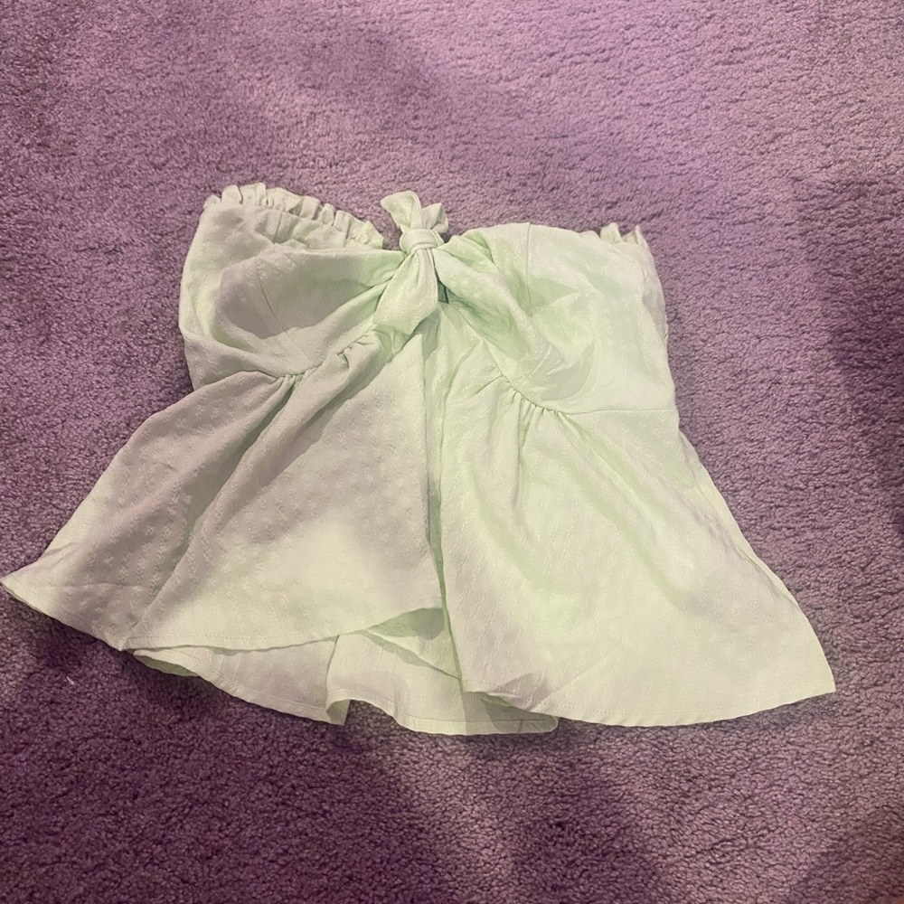 Green summer top